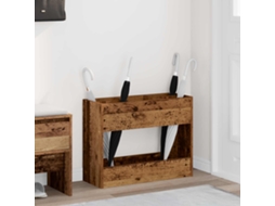 Vidaxl Suporte De Guarda-sol Madeira Antiga 65 X 24 X 50 Cm