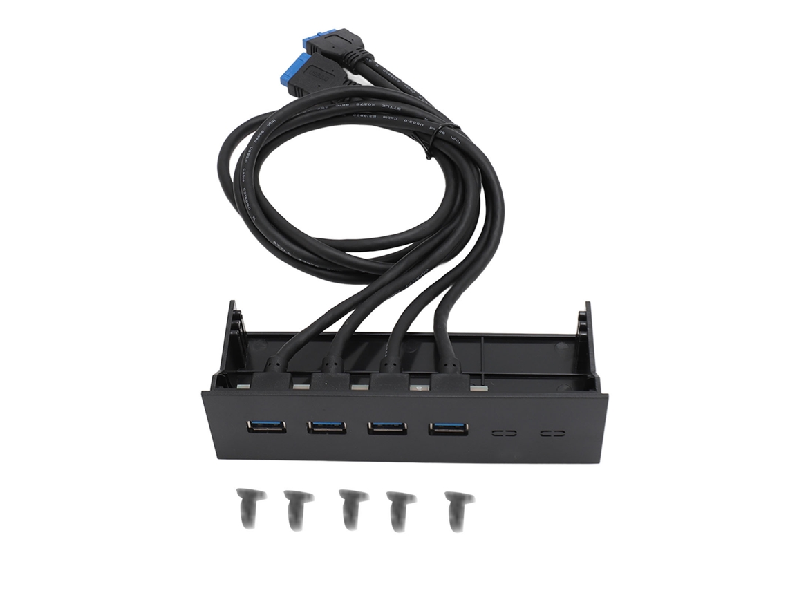 Hub De Painel Frontal Usb 3.0 5.25 Polegadas 4 Portas 5gbps Unidade Óptica Para Desktop