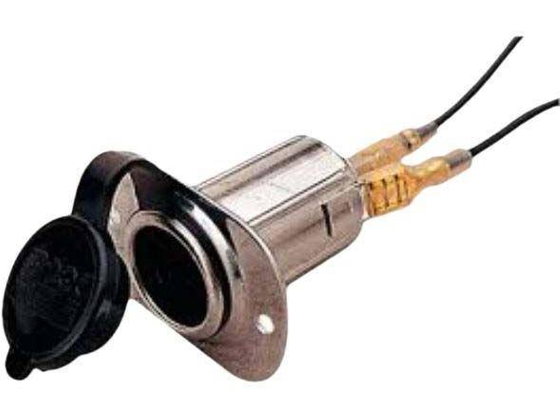 Ficha SEA-DOG LINE Power Socket Prateado