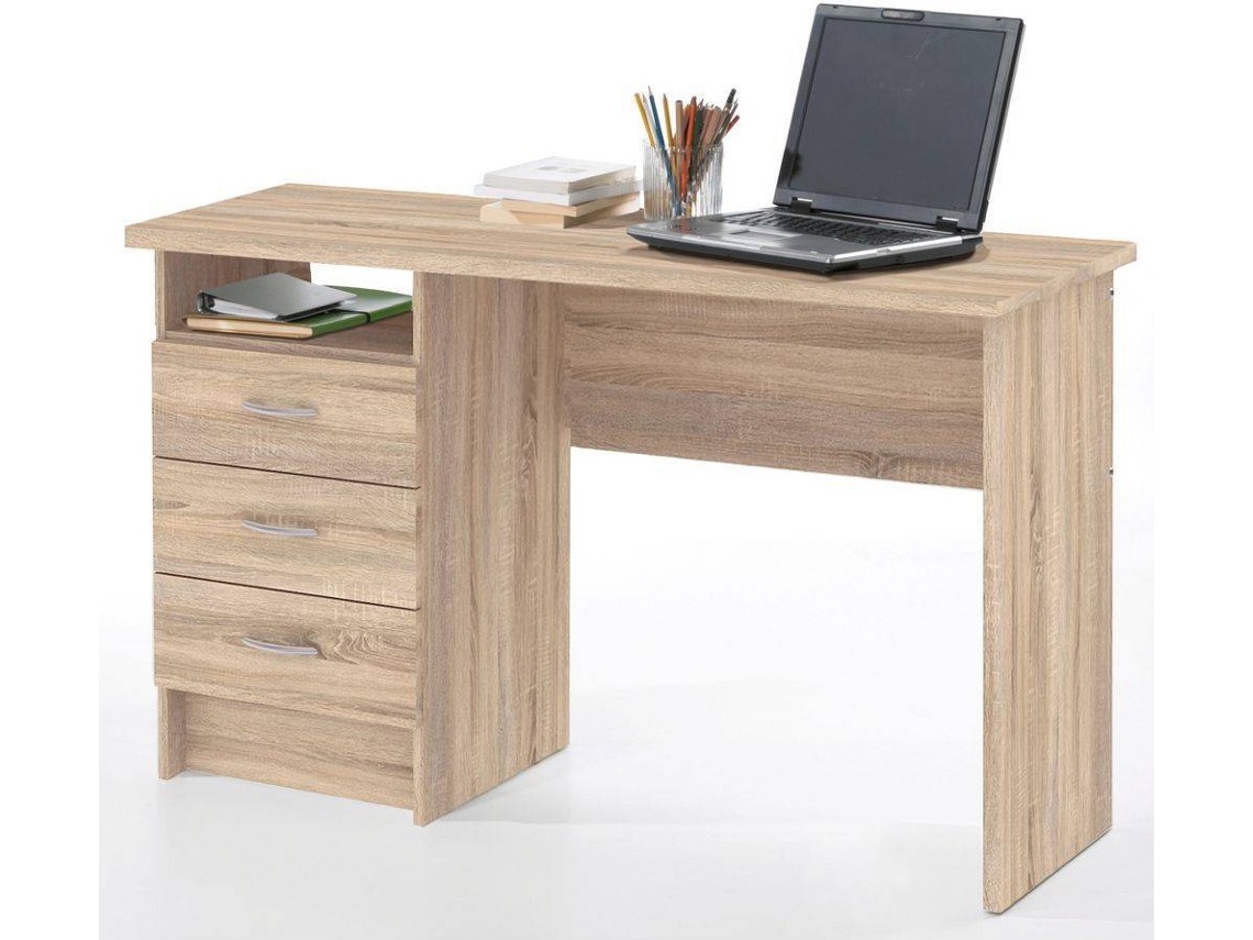 Secretária STAPLES Function Carvalho (120 x 72.3 x 48 cm - Melamina)