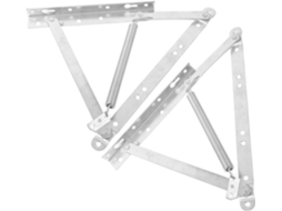 Dobradiça Triangular De Mola, 2 Peças, Aço Laminado A Quente, Cor