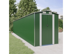Vidaxl Abrigo De Jardim 192x1021x223 Cm Aço Galvanizado Verde