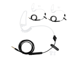 Aetheria 3 Conjuntos Fone de Ouvido Tubo de Ar Hrt 1 com Microfone Plug 3.5mm Fio Preto