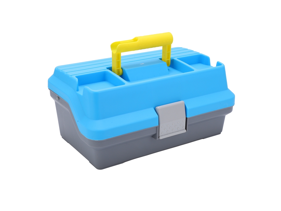 Caixa de Pesca Portátil Abs 3 Camadas com Alça Ergonômica