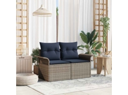 Vidaxl Sofá De Jardim 2-número De Lugares Vime Pe