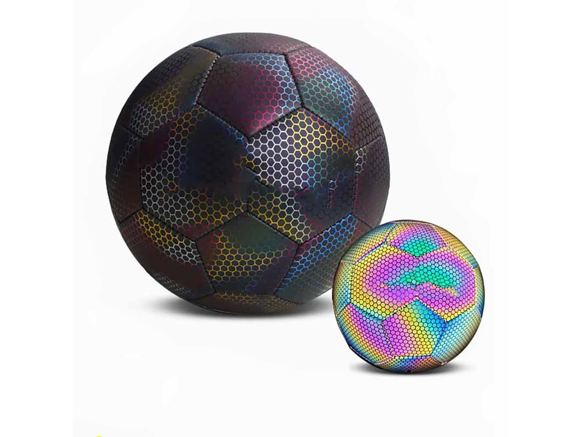 Balón de Fútbol Reflectante de Pu com Bomba, para Treinamento e Jogos Noturnos S/MARCA
