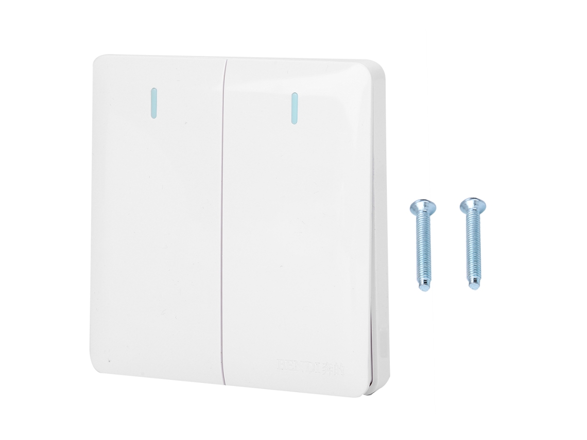 Interruptor De Parede Laxiscreed Simples, Duplo Ou Duplo Comando, Com Material Retardante De Chama