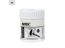 Pack De 6 Uds. Tinta Textil Branca 45 Ml Dam