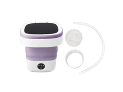 Máquina de Lavar Portátil Mini Balde Dobrável com Secagem Suave 7.5l Roxa Plug Au 100 240v