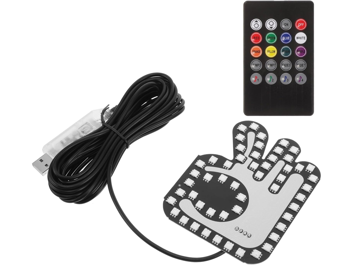Ibasenice Luz De Mão Led Para Carro, Recarregável Via Usb, Com Sinalização Por Gestos, Para Uso Em Janelas De Carros Luz