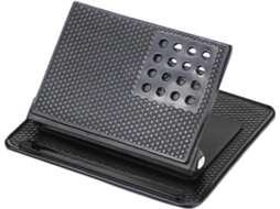 Suporte Giratório 360° Antiderrapante Para Gps Veicular, Feito De Ferro E Silicone.