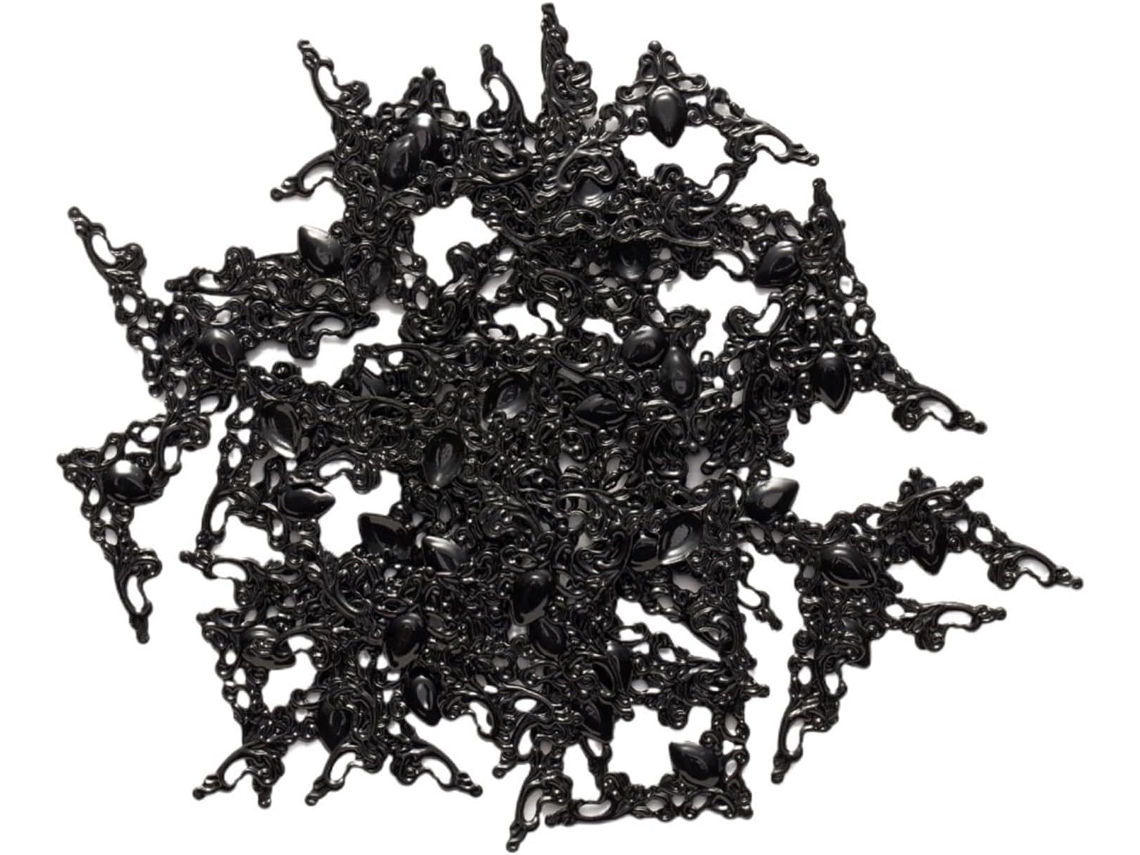 Proteja-moedas Em Metal Para Livres, Protetores De Ângulo De Livre Em Metal, Paquet 25, Placage Noir, 22mm X