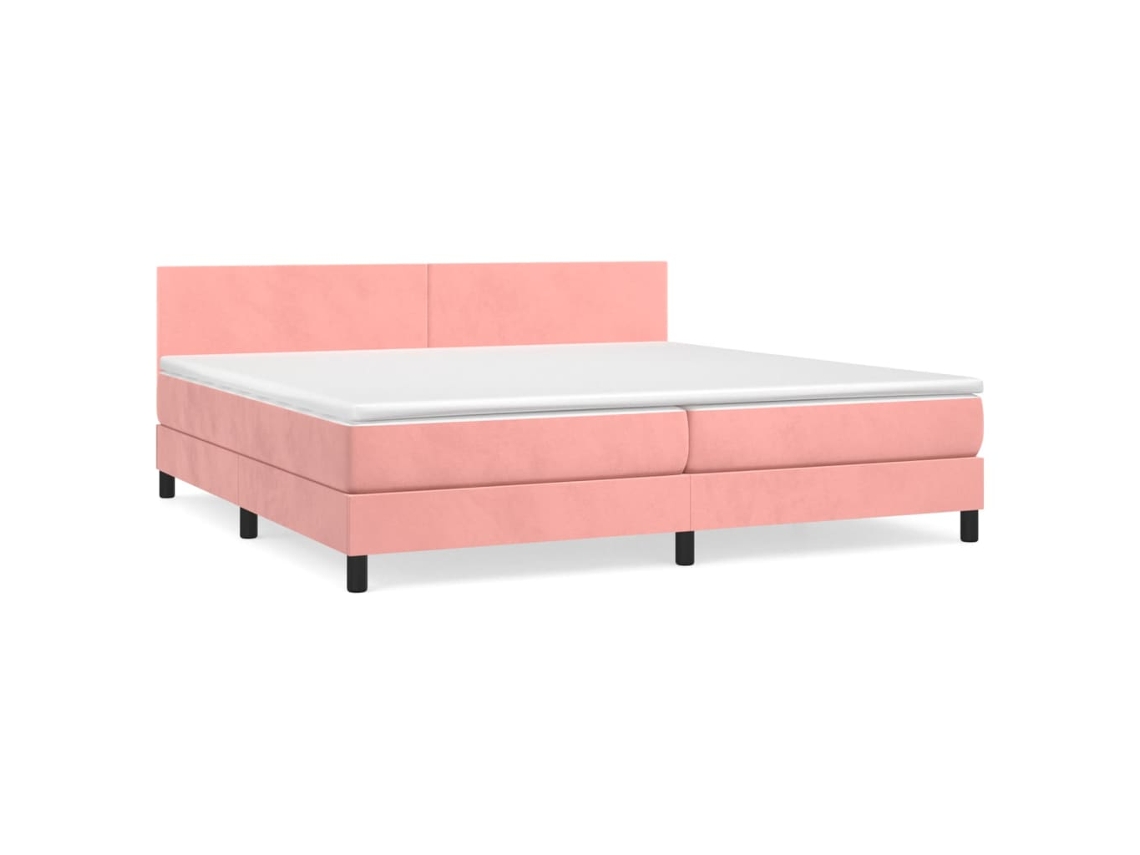 Box Spring Bed, Box Spring Beds Vidaxl Cor-de-rosa Veludo (200 X 200 Cm)