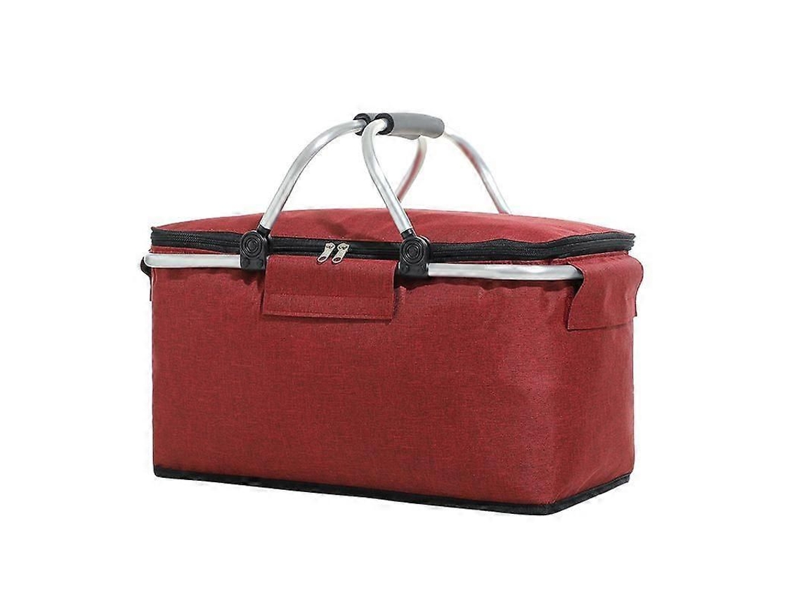 Bolsa Térmica Isolada para Piquenique, À Prova de Vazamentos, Dobrável e Portátil, com Alça de Alumínio para Viagens, Compras e Camping. GOKOCO