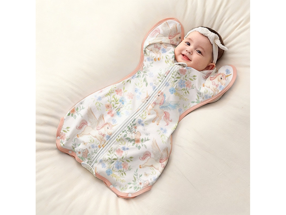 Saco de dormir para bebê, alivia o reflexo de sobressalto, algodão, tamanho P (23x60cm), vermelho Panoona.