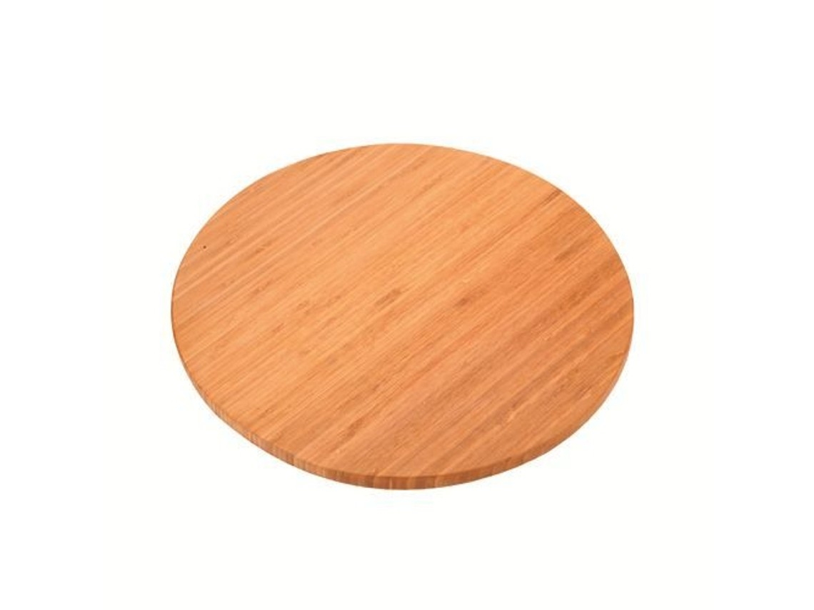Prato Giratório De Bambu - Diâmetro 35 Cm