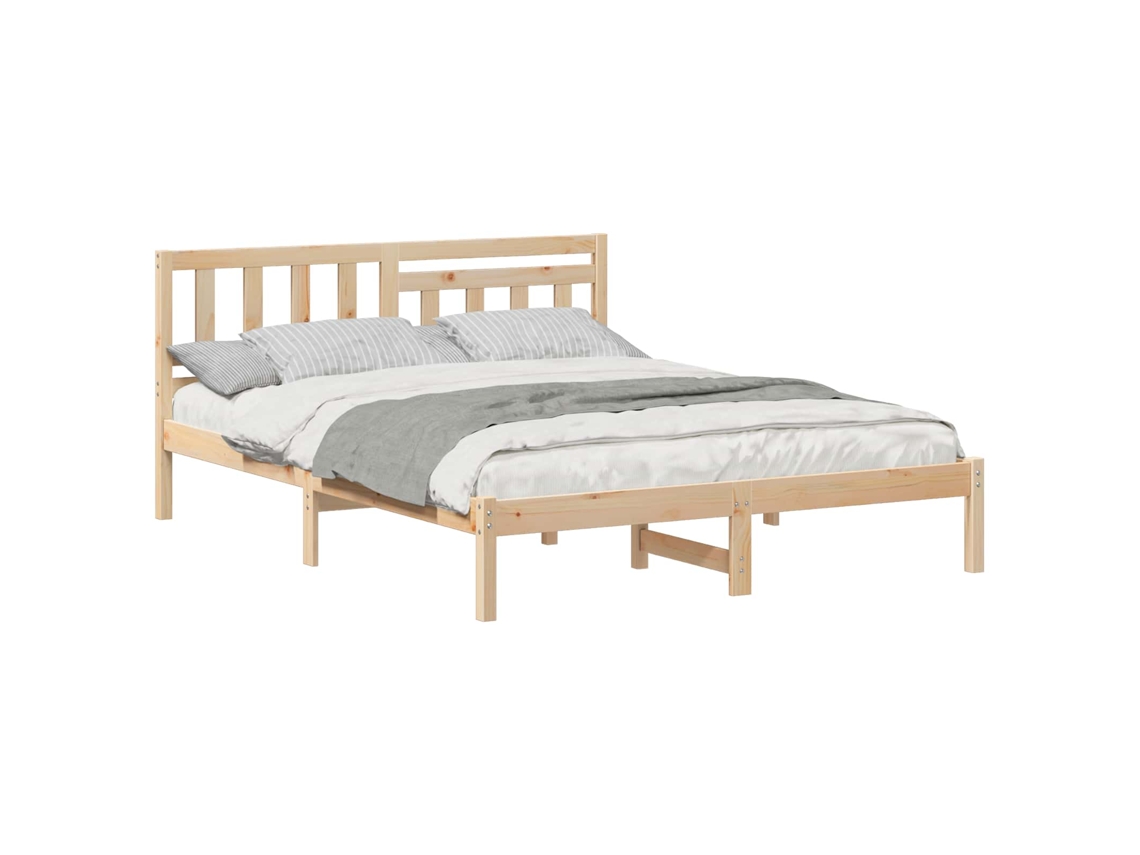 Estrutura da Cama com Cabeceira Castanho 150 X 200 Cm MAISON EXCLUSIVE