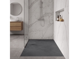 Base de Duche Koral, Antracite 120x90cm, com Grade