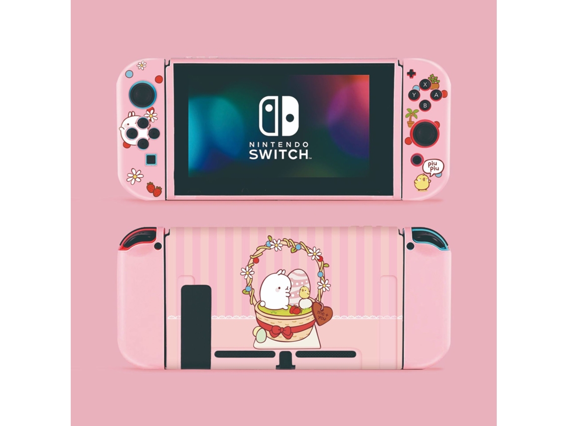 Capa protetora para Switch, capa fina de TPU compatível com o console Nintendo Switch e Joystick da BRILVIBERA