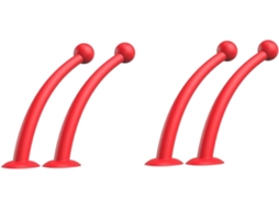 Pares De Tentáculos De Silicone Com Ventosas Para Capacete (cor)