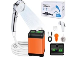 Kit De Chuveiro Acampamento, Acampamento Portátil, Bomba Elétrica Recarregável 6000mah Com Temperatura Inteligente E Pressão Água Slowmoose