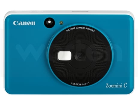 Máquina Fotográfica Instantânea CANON Zoemini C (Azul - Li-Po 700 mAh - 51 x 76 mm)