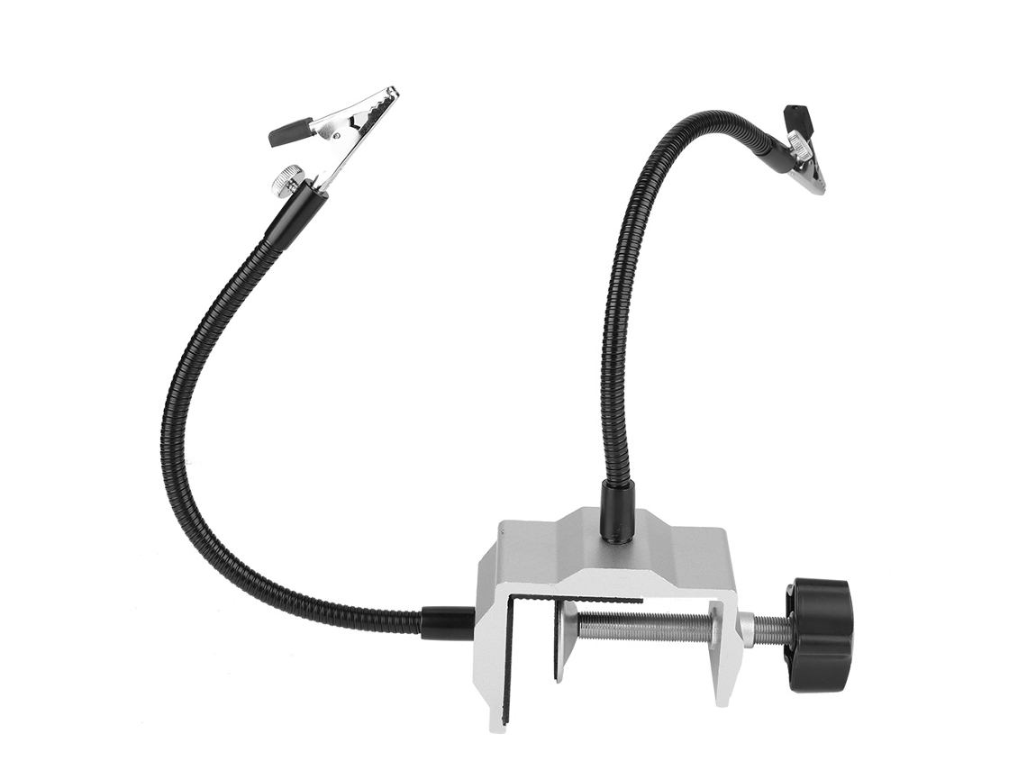Suporte para Ferro de Solda com Braço Flexível e Base Prensa S/MARCA