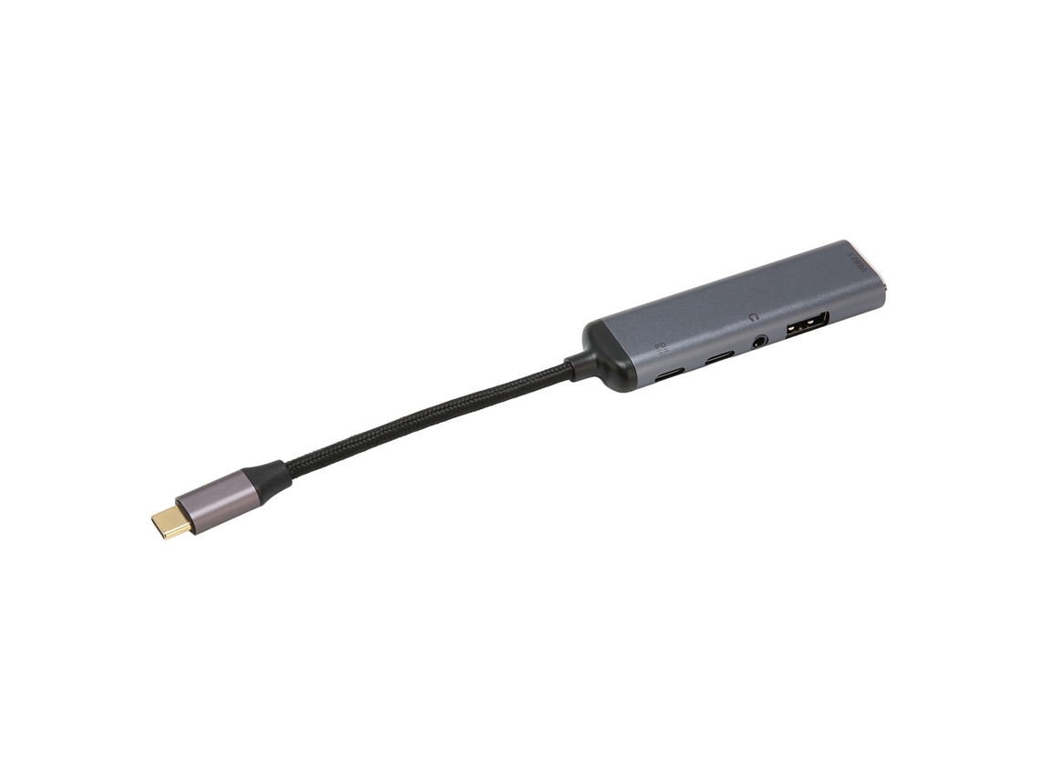 2026zentro-hub Usb Tipo C 5 Em 1 Com Usb3.1 Usb2.0 Pd100w Porta 3.5mm E Hd Para Casa E Trabalho