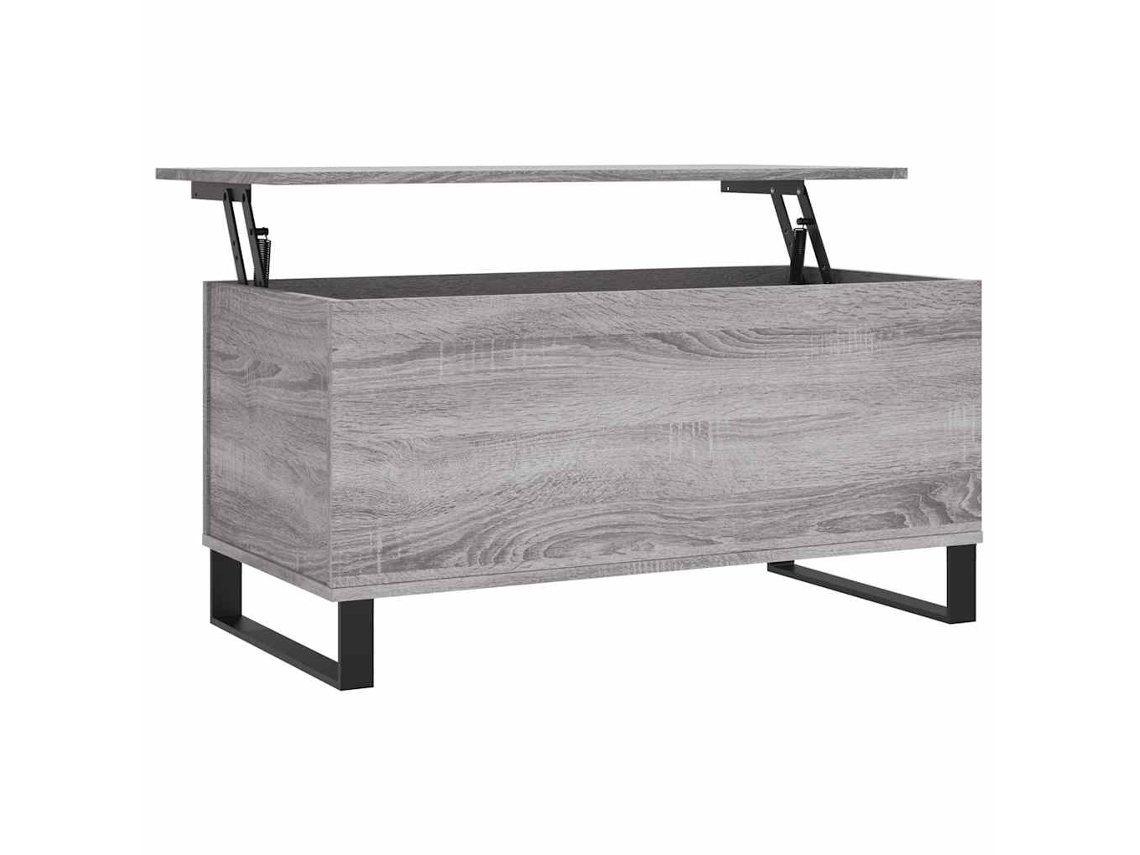 Mesa de Centro Derivados Madeira Cinza Sonoma MAISON EXCLUSIVE (90x44,5x45 cm)