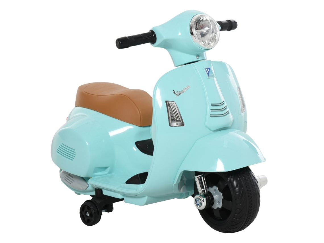 Scooter Estilo Vespa em Metal Verde Azulado para 1,5 3 Anos