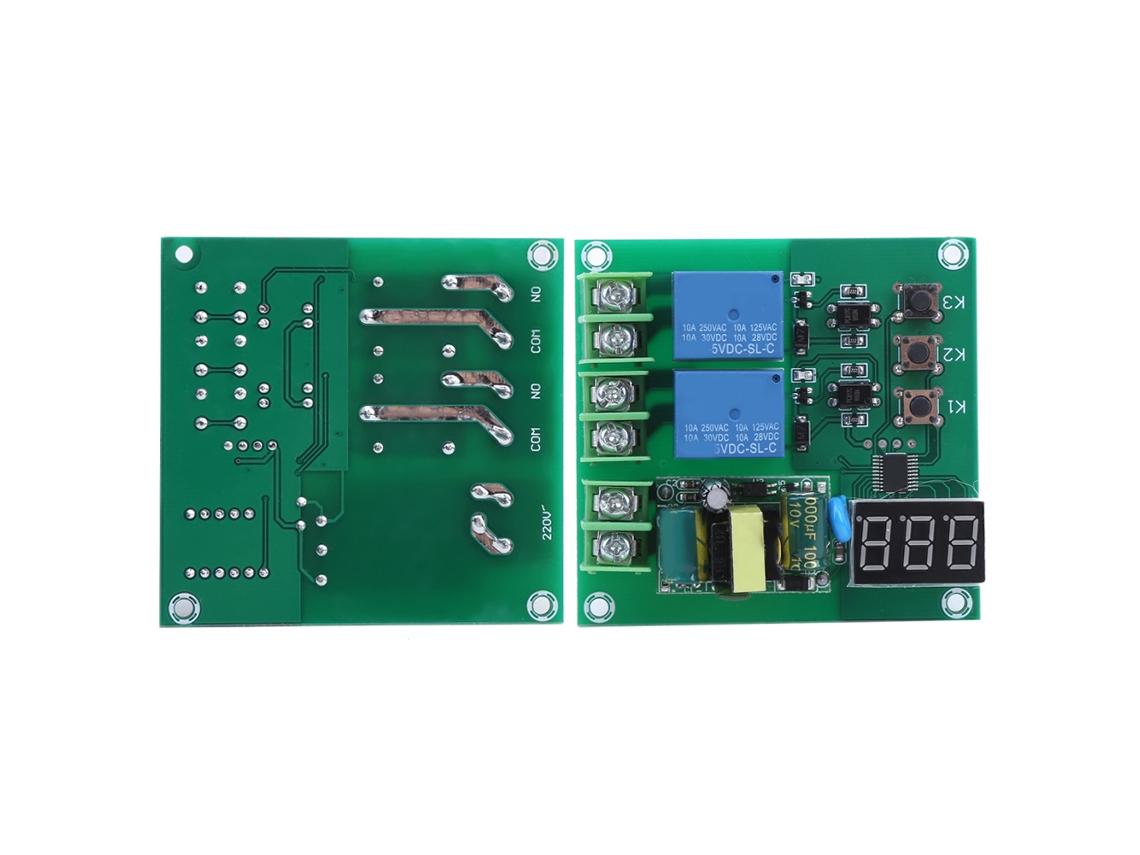 Laxiscreed Módulo Relé Dual Com Comando Por Canais E Temporizador De Atraso