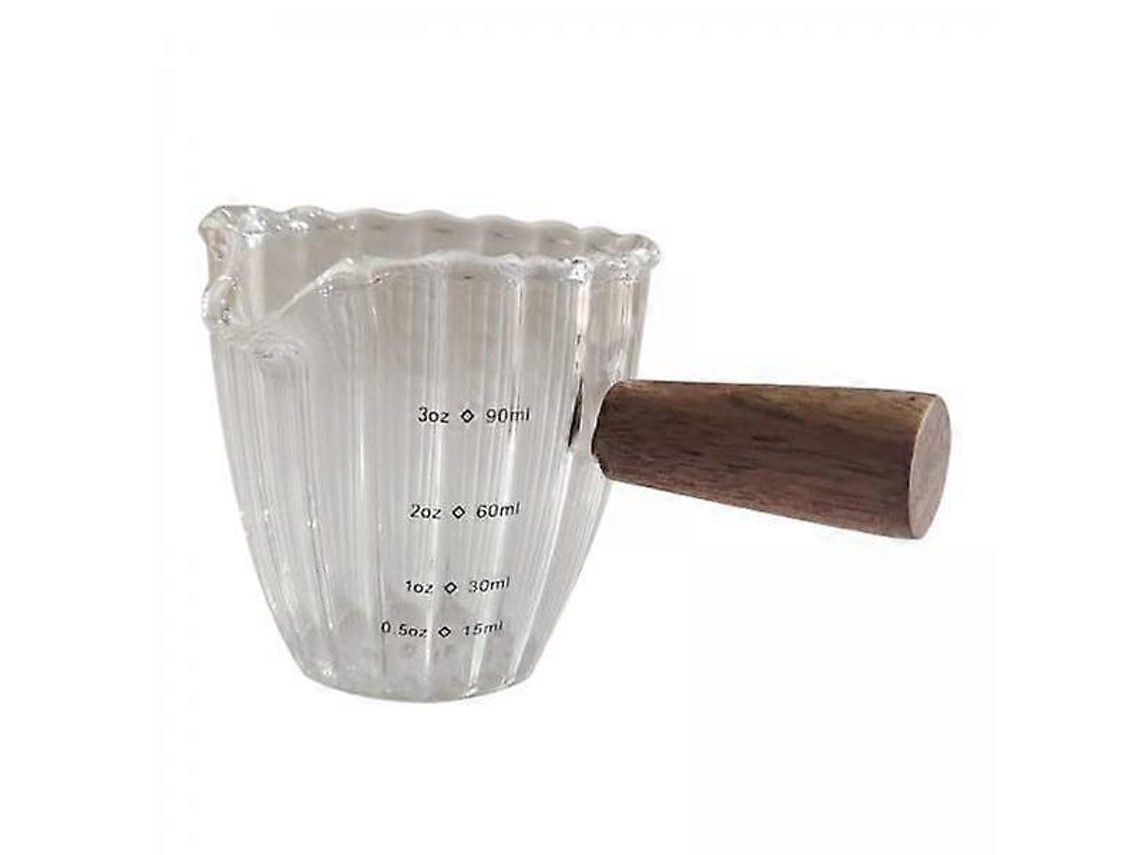 2x Caneca De Leite Pequena Com Escala 3oz Resistente A Altas Temperaturas Para Restaurante Caf