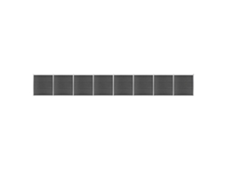 Fence Panel, Fence Panels Vidaxl Preto Wpc (n/a)