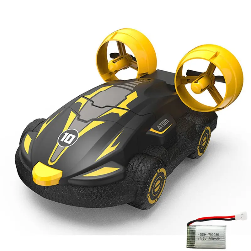 (amarelo, 1 Bateria) Carro Anfíbio De Controle Remoto, Barco De Controle Remoto À Prova D'água, Carro De Controle Remoto Para Terrenos Aquáticos
