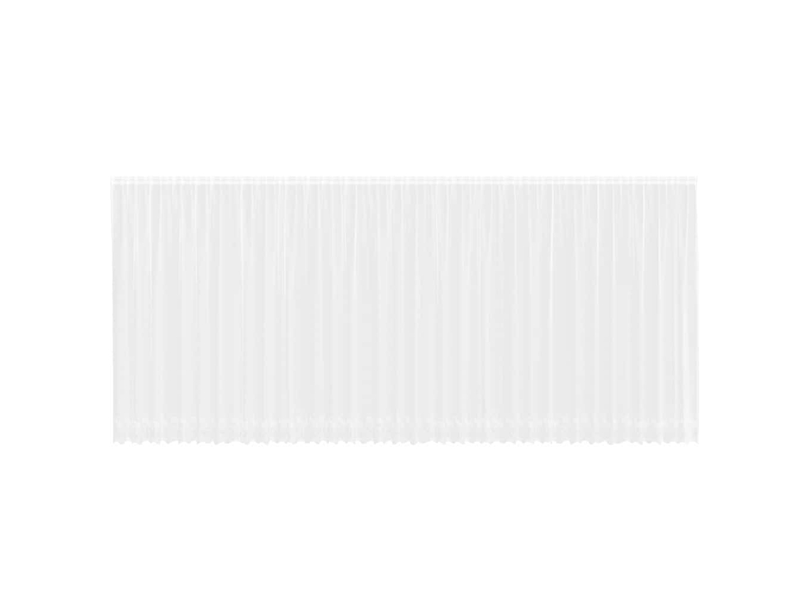 Conjunto 1 Cortina De Renda Vidaxl Branco Poliéster (245 X 900 Cm)
