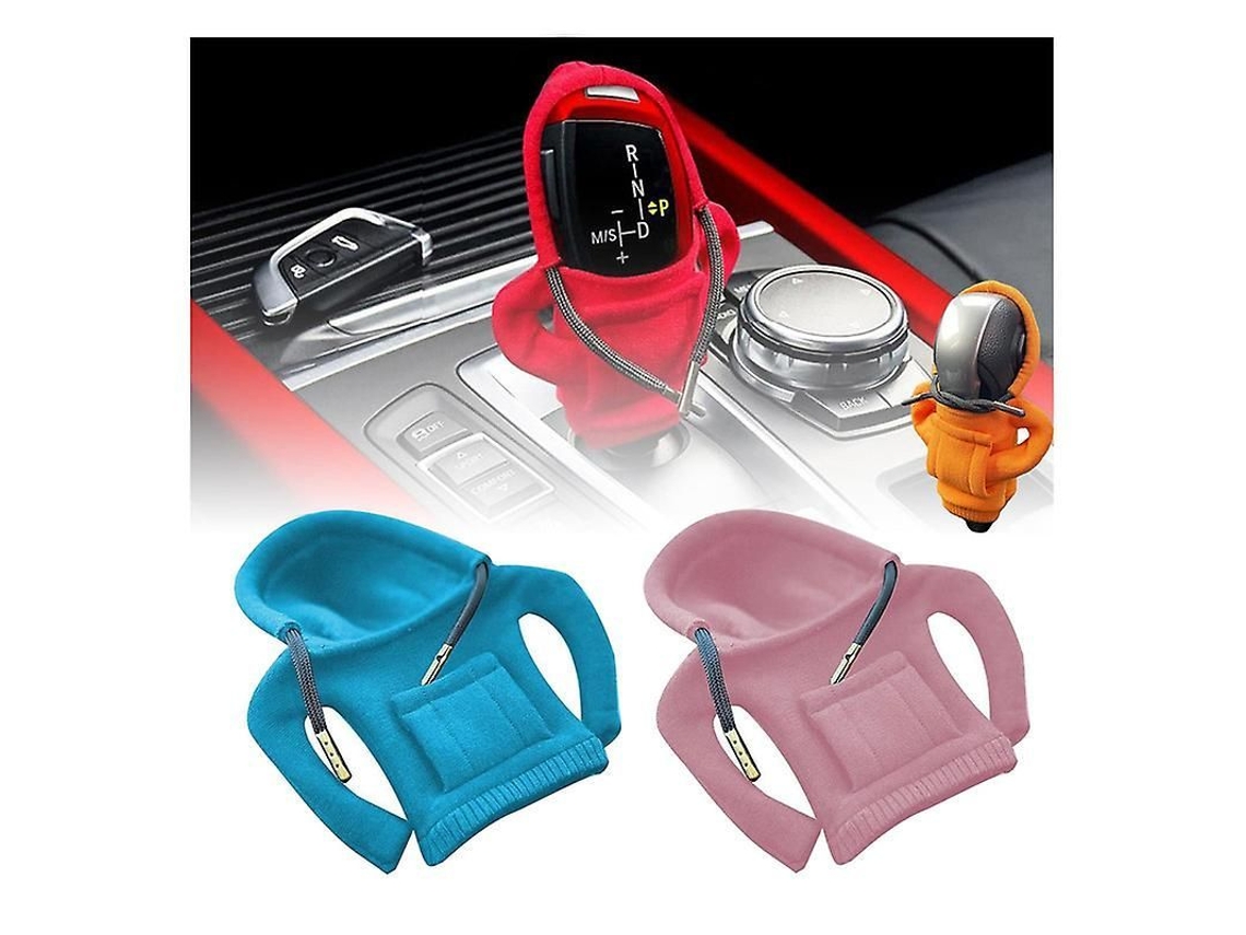 Cubre Mango Cambio Coche Sudadera Mini Acessório Interior Automotivo Azul E Rosa