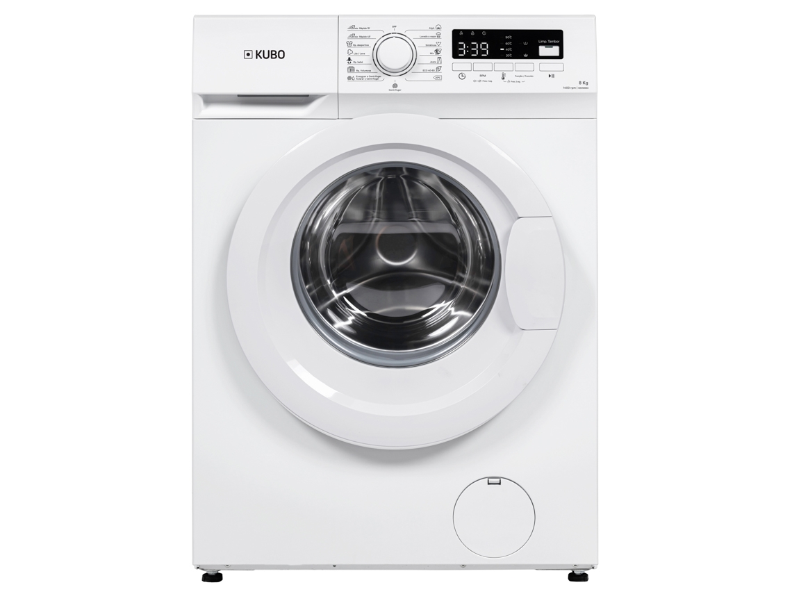Máquina de Lavar Roupa KUBO KBWM8994 (8 kg - 1400 rpm - Branco)