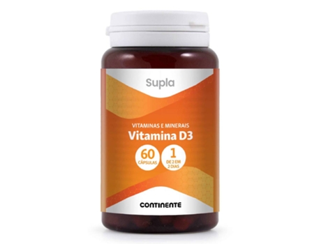 Suplemento Alimentar Vitamina D3 Cápsulas Supla