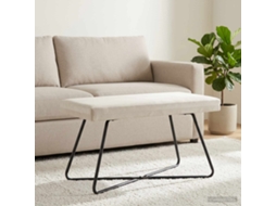 Vidaxl Banco Creme 80 X 40 X 45 Cm Veludo