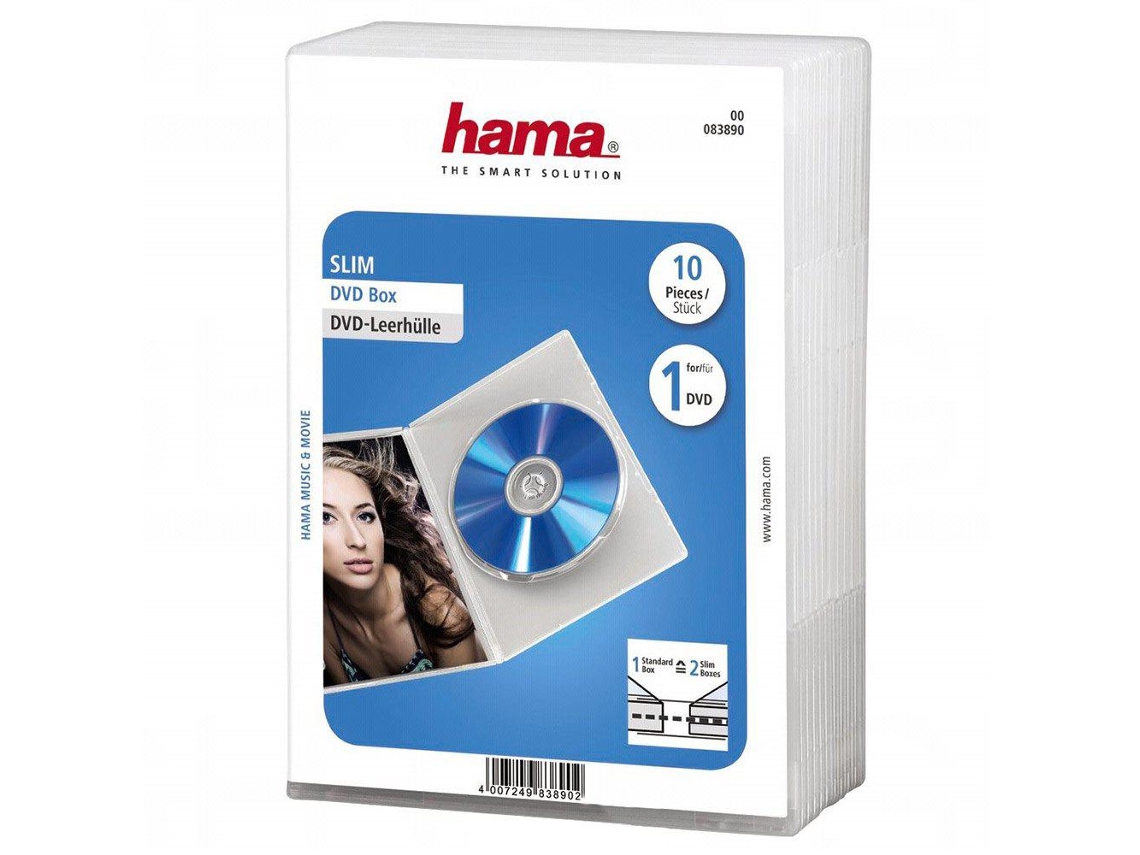 Hama Slim Dvd Jewel Case 83890 10 Units Worten.pt