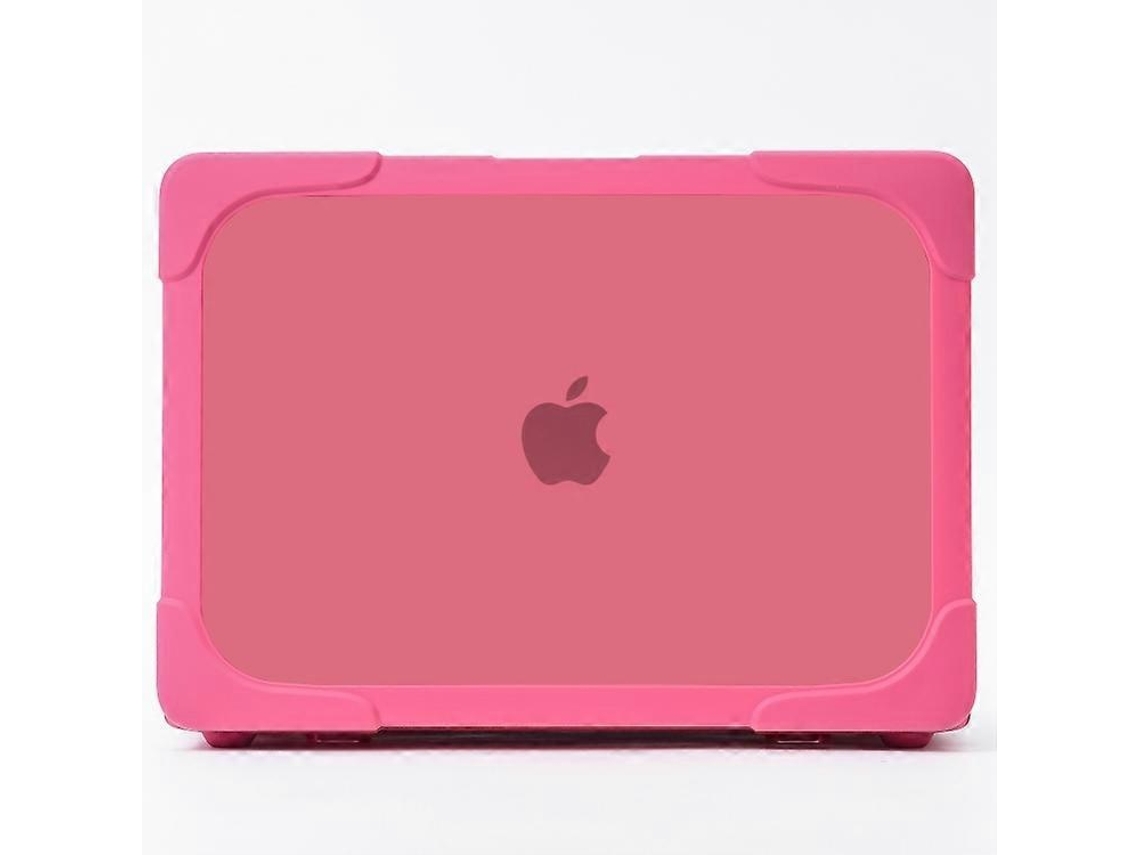 Lurelia Capa Protetora Antiqueda Bicolor Tpu Pc Para Macbook Retina 12 Polegadas A1534 (rosa Vermelha)