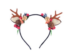 Faixa de Cabelo de Natal de Veado Aro de Cabelo com Orelhas para Senhoras e Meninas Natal de Ação de Graças Estilo 8