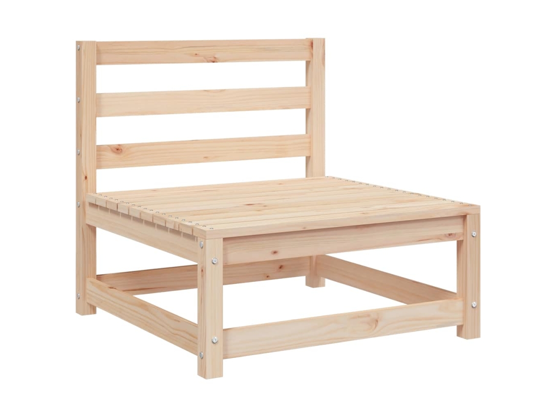 Conjunto 1 Sofá De Jardim Vidaxl Marrom Madeira De Pinho Maciça (70 X 70 X 67 Cm)
