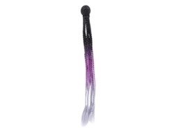 Enfeite de cabelo trançado estilo punk para capacete de motocicleta