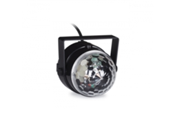 Mini Semi Esfera 3 Leds Rgb Com Raios Moveis