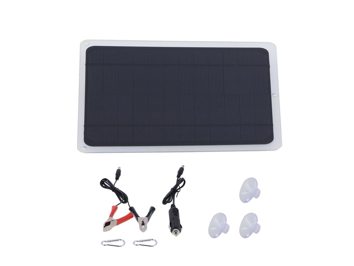 Painel Solar 6w 12v Monocristalino Carregador para Carro Rv Barco Celular Ip65 | S/MARCA
