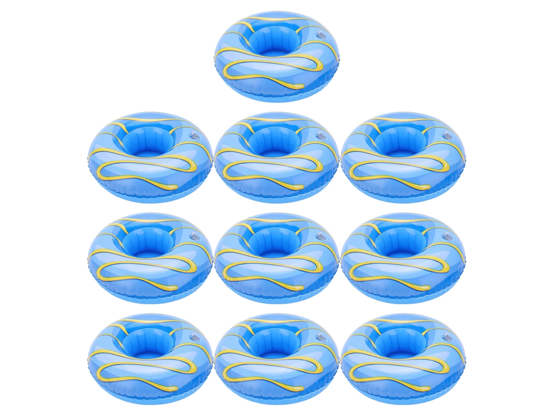 Conjunto De 10 Porta-copos Infláveis ​​para Piscina E Festas Aquáticas.