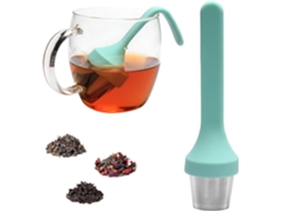 Infusor De Chá Com Cabo Silicone Em Aço Inoxidável, Ideal Para Chá A Granel Ou De Ervas. Possui Filtro Malha Extrafina Ervas