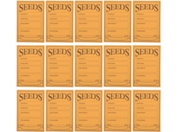 100 Envelopes Em Papel Kraft Laranja, Pequenos Autocolantes Para Grãos De Flores E Legumes, Gama Simples