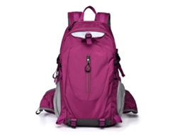 Mochila de caminhada de grande capacidade (vermelha), leve e profissional para viagens e passeios.